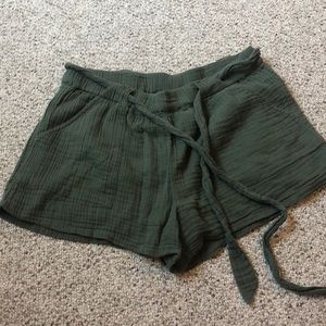 Aerie comfy soft tie shorts with pockets